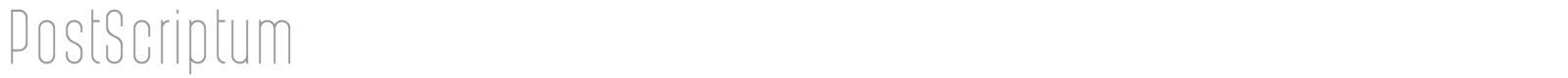 Post Scriptum font preview